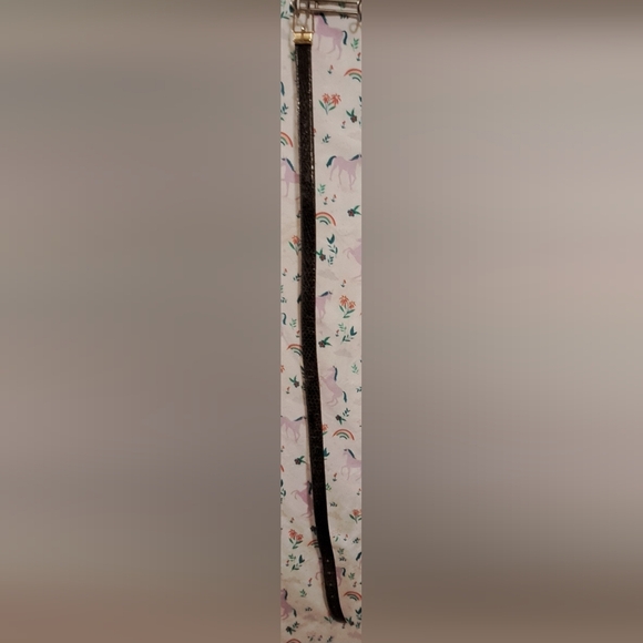 Vintage Sera Olive Brown Exotic Lizard Neutral Boho Casual Quiet Lux Belt 41in - Picture 3 of 6